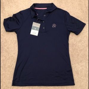 NWT Navy Ovation Riding Polo Shirt Size Small